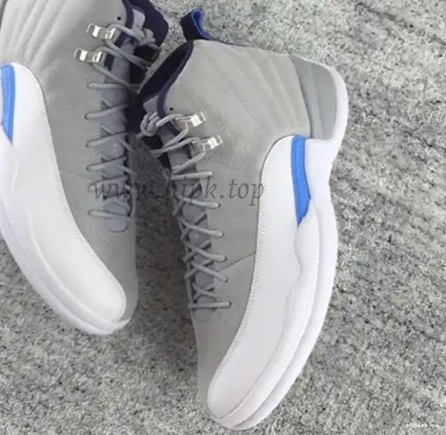 12 GS Air Jordan Grey Blue Authentic 0520